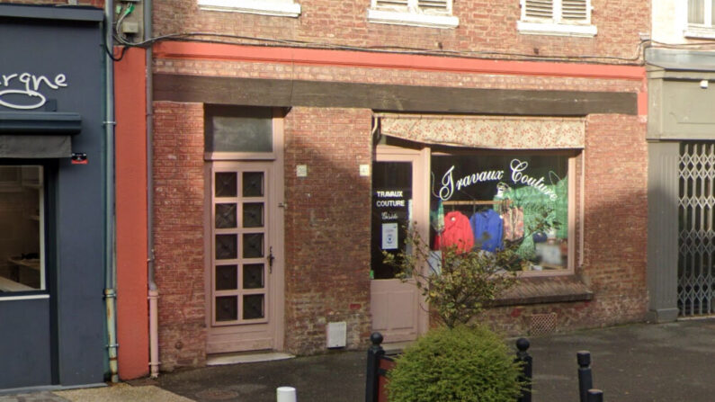 La boutique de couture de Gisèle à Abbeville (Somme). (Capture d'écran/Google Maps)