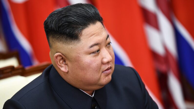 Le leader de la Corée du Nord, Kim Jong-un (Photo credit : BRENDAN SMIALOWSKI/AFP via Getty Images)