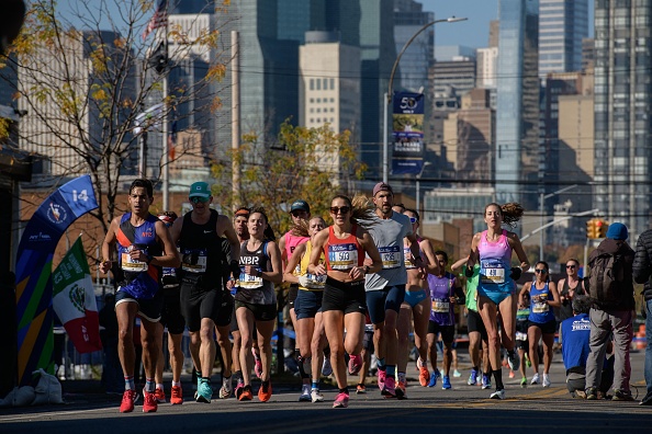 Marathon de New York, Brooklyn, le 7 novembre 2021. (ED JONES/AFP via Getty Images)