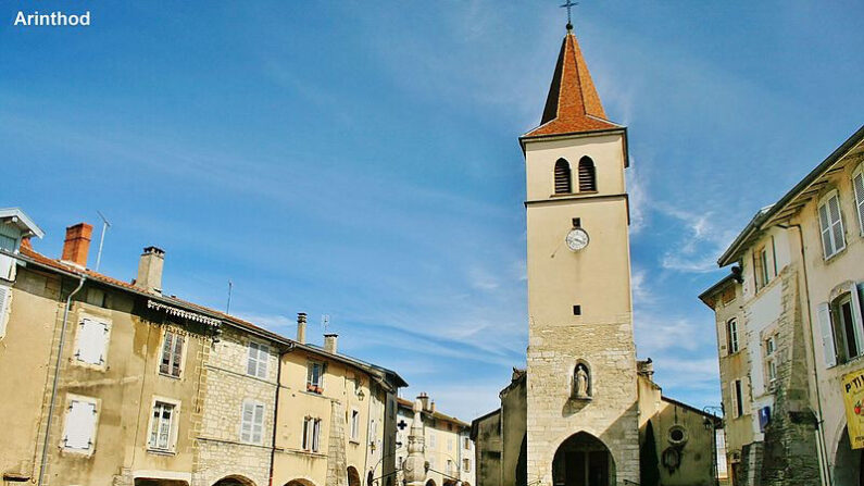 Place centrale d'Arinthod. (Photo: Wikipédia)