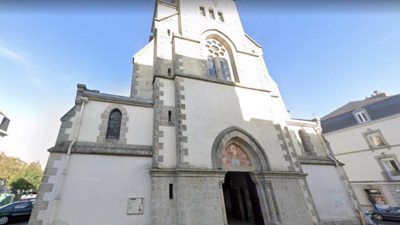 L'église Sainte-Anne d'Arvor. Capture d'écran Google Map.