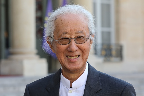 L'architecte japonais Arata Isozaki à l’Élysée le 24 mai 2019. (Photo LUDOVIC MARIN/AFP via Getty Images)