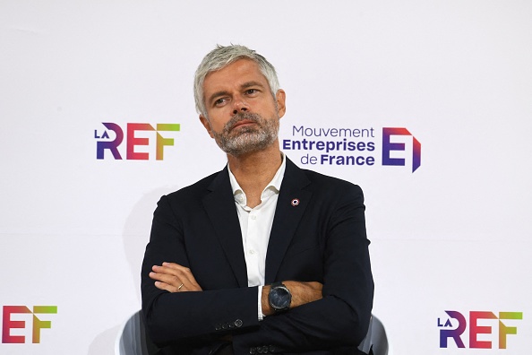 Le président de la région Auvergne-Rhône-Alpes Laurent Wauquiez. (ÉRIC PIERMONT/AFP via Getty Images)