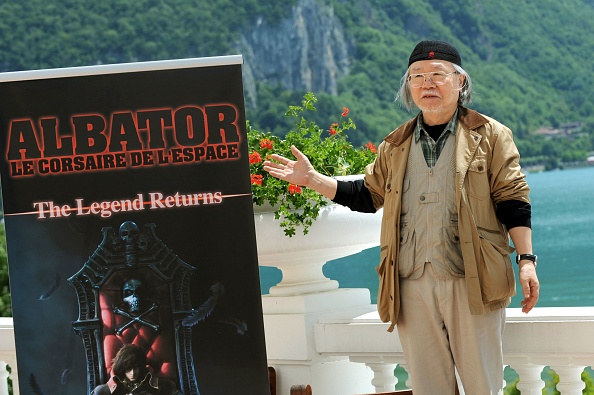 Leiji Matsumoto, auteur japonais du pirate de l'espace Captain Harlock (alias Albator), est décédé à l'âge de 85 ans. (JEAN-PIERRE CLATOT/AFP via Getty Images)