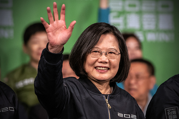 La présidente taïwanaise Tsai Ing-wen. (Carl Court/Getty Images)