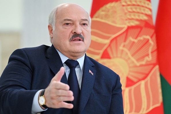Le président bélarusse Alexandre Loukachenko. (NATALIA KOLESNIKOVA/AFP via Getty Images)