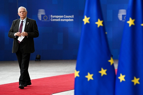 Le haut représentant de l'Union européenne pour les affaires étrangères et la politique de sécurité Josep Borrell. (JOHN THYS/AFP via Getty Images)