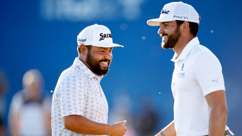 Wyndham Clark et Beau Hossler ont combiné 11 birdies tandis que Sean O'Hair et Brandon Matthews ont réalisé neuf birdies et un eagle à eux deux pour occuper conjointement la tête à l'issue du premier tour du Zurich Classic. (Photo by Chris Graythen/Getty Images)