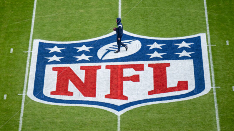 Le logo de la NFL. (Photo by Sebastian Widmann/Getty Images)