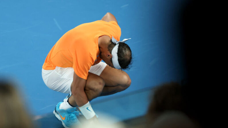 Rafael Nadal a passé vendredi soir une arthroscopie pour évaluer l'évolution de la blessure à la hanche qui le tient à l'écart de la compétition depuis sa défaite au deuxième tour de l'Open d'Australie en janvier. (Photo by Kim Landy/Getty Images)
