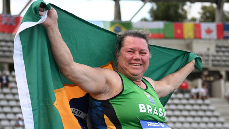 Elizabeth Rodrigues du Brésil participe au lancer du poids féminin lors de la cinquième journée des Championnats du monde d'athlétisme paralympique le 12 juillet 2023 à Paris. (Photo Matthias Hangst/Getty Images)