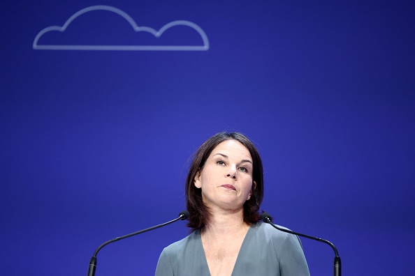 La ministre allemande des Affaires étrangères Annalena Baerbock(Photo HENRY NICHOLLS/POOL/AFP via Getty Images)