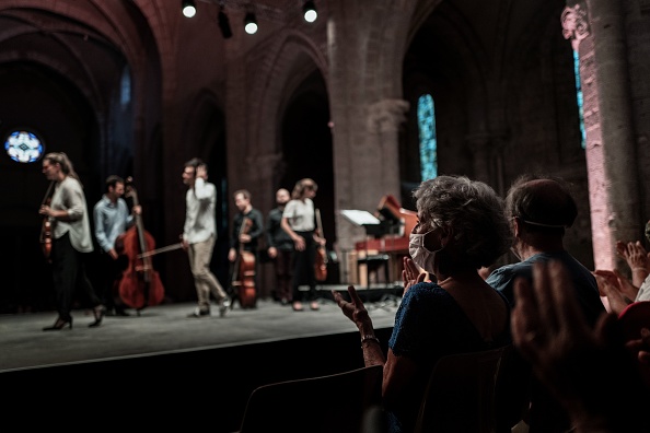 Festival de musique baroque d'Ambronay, le 18 septembre 2020. (Photo JEFF PACHOUD/AFP via Getty Images)