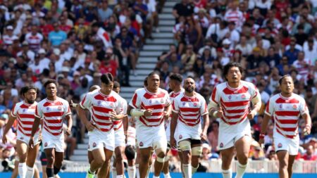 Coupe du monde de rugby: pourquoi l’équipe japonaise arbore-t-elle une fleur de lys sur son maillot  ?