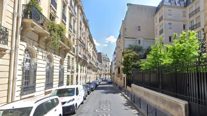 La rue Greuze, à Paris. (Capture d'écran Google Maps.)