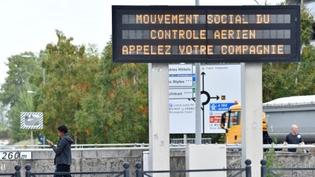 Grève de contrôleurs aériens: un quart des vols annulés lundi à Paris-Orly et Toulouse