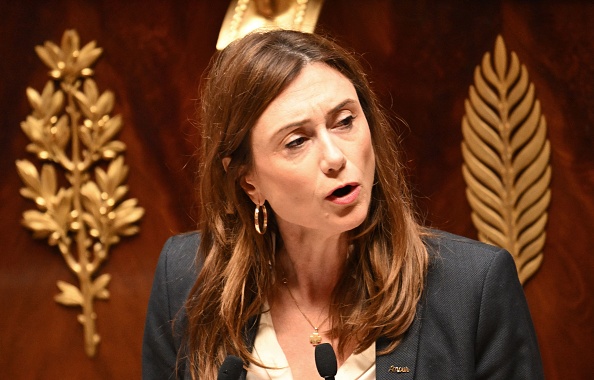 La députée française du MoDem et Indépendants Sandrine Josso, à l'Assemblée nationale française à Paris, le 12 octobre 2023. (BERTRAND GUAY/AFP via Getty Images)