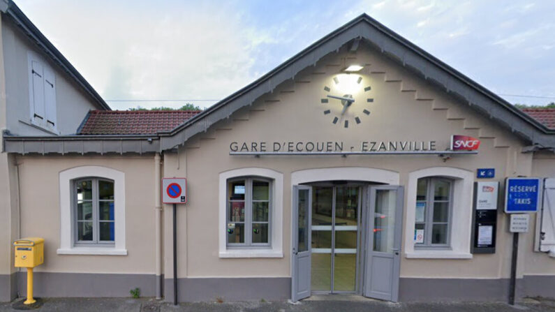Gare d’Écouen-Ézanville (Val-d'Oise). (Capture d'écran Google Maps)