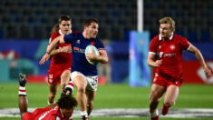 Rugby à VII: la France débute avec deux succès à Los Angeles, Dupont marque un essai