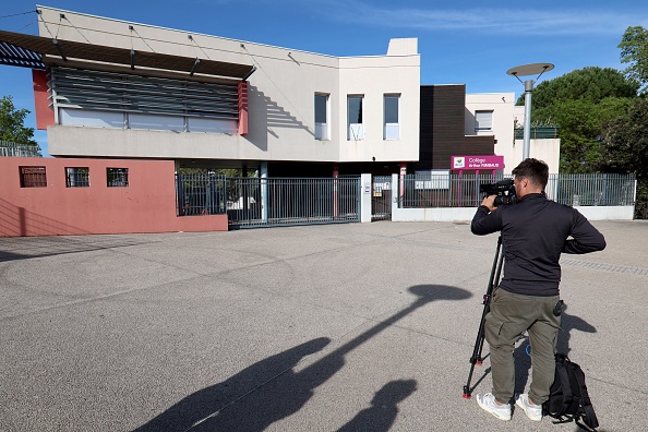 L'agression de Samara s'est produite devant le collège Arthur-Rimbaud situé dans le quartier de Mosson-La Paillade, à Montpellier.  (Photo PASCAL GUYOT/AFP via Getty Images)