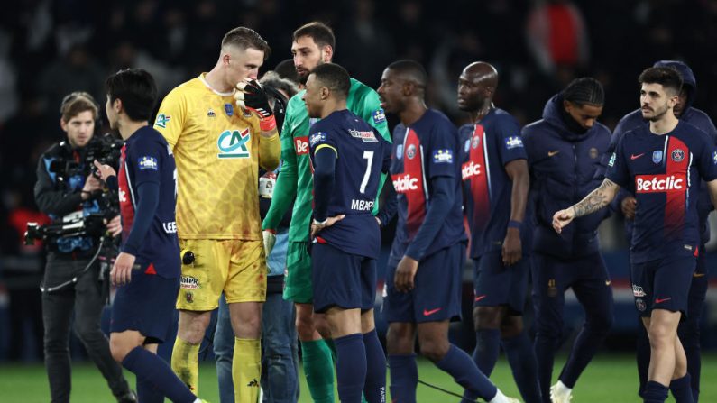 L'Olympique Lyonnais contre Valenciennes, dernier de Ligue 2, et l'armada du Paris Saint-Germain contre Rennes, sont favoris de leurs demi-finales de Coupe de France, mardi et mercredi.(Photo : FRANCK FIFE/AFP via Getty Images)