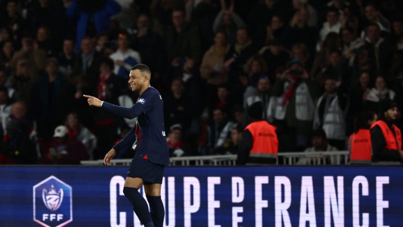 Le Paris SG s'est qualifié pour la finale de la Coupe de France, en battant Rennes mercredi (1-0) grâce à un but de Kylian Mbappé. (Photo : ANNE-CHRISTINE POUJOULAT/AFP via Getty Images)