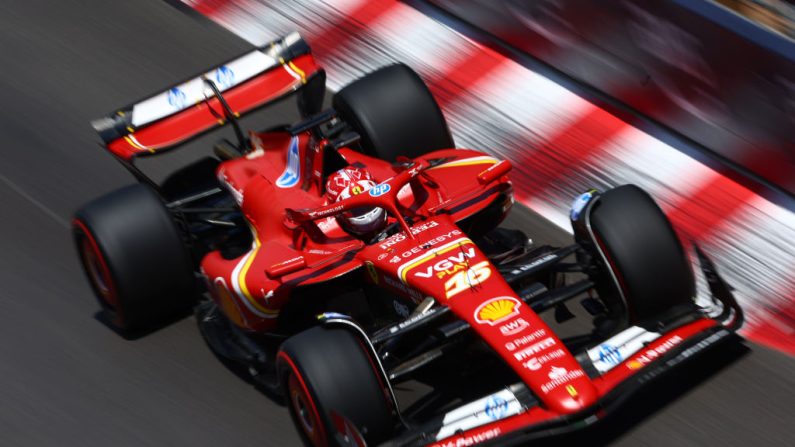 Charles Leclerc a de nouveau été le plus rapide, lors de la 3e et dernière séance d'essais libres du Grand Prix de Monaco de Formule 1 samedi, devant le leader au championnat Max Verstappen, 2e. (Photo : Clive Rose/Getty Images)