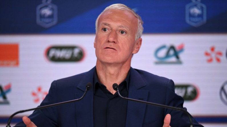 Didier Deschamps divulgue ce soir la liste de l'équipe de France pour l'Euro-2024 qui devrait être composée de 25 ou 26 joueurs. (Photo : FRANCK FIFE/POOL/AFP via Getty Images)