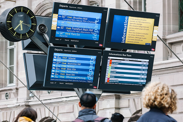Gare de Strasbourg. (ABDESSLAM MIRDASS/AFP via Getty Images)