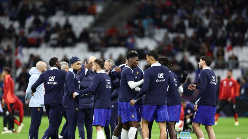 La liste des 25 joueurs de l'équipe de France pour l'Euro-2024 (14 juin-14 juillet) dévoilée jeudi par le sélectionneur Didier Deschamps. (Photo  FRANCK FIFE/AFP via Getty Images)