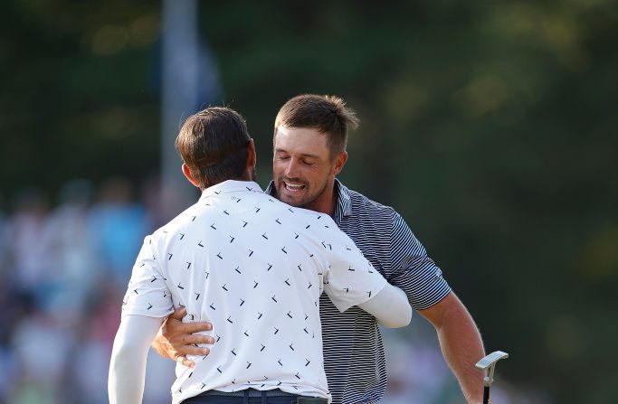 L'Américain Bryson DeChambeau a remporté son deuxième tournoi majeur avec l'US Open de golf, qui s'est achevé dimanche à Pinehurst, où Matthieu Pavon a pris la 5e place. (Photo : Alex Slitz/Getty Images)