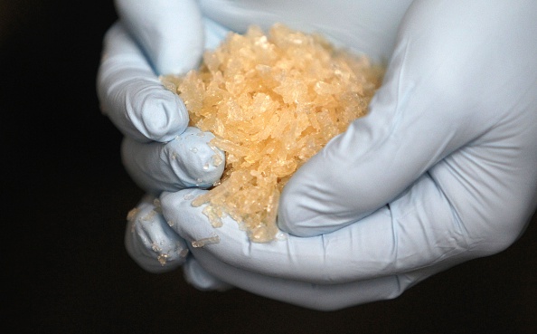 De la méthamphétamine en cristaux. Photo DANIEL ROLAND / AFP / Getty Images.