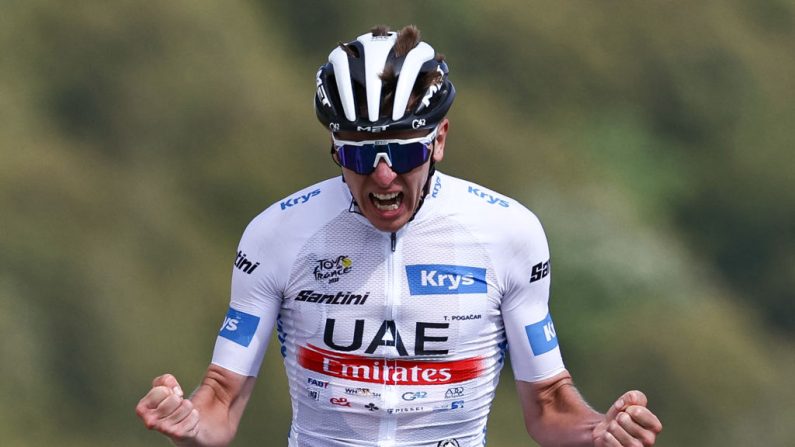 Remco Evenepoel a estimé mercredi que Tadej Pogacar était "l'homme à battre" sur Tour de France et même "quasiment inaccessible".(Photo : ANNE-CHRISTINE POUJOULAT/AFP via Getty Images)