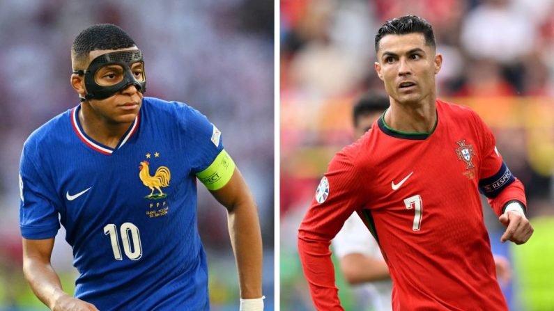 L'Euro-2024 passe aux choses très sérieuses avec deux magnifiques affiches pour les premiers quarts de finale: Espagne-Allemagne (18h00) et Portugal-France (21h00), vendredi.(Photo : OZAN KOSEINA FASSBENDER/AFP via Getty Images)
