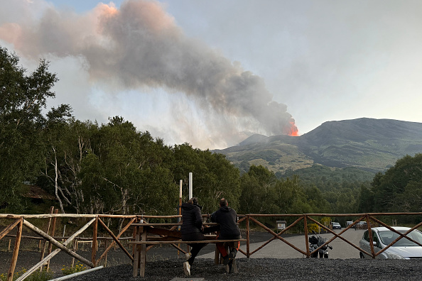 L’éruption du volcan Etna le 5 juillet 2024 en Sicile. (Photo GIUSEPPE DISTEFANO/Etna Walk/AFP via Getty Images)