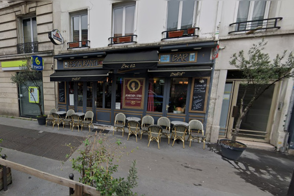 Le « Zinc 62 », un petit bar-restaurant de la rue d’Avron à Paris. (Capture d'écran Google Maps)