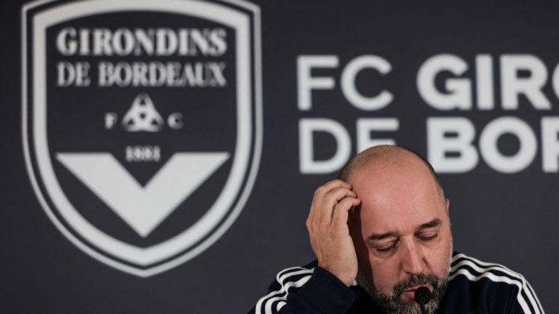 La DNCG, qui examinait lundi le recours des Girondins contre leur rétrogradation administrative en National 2, la 4e division du football français, a annoncé qu'elle avait confirmé sa décision en appel. (Photo : THIBAUD MORITZ/AFP via Getty Images)