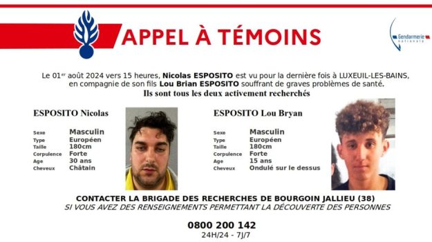 Appel à témoins pour localiser un père, recherché pour viol, et son fils