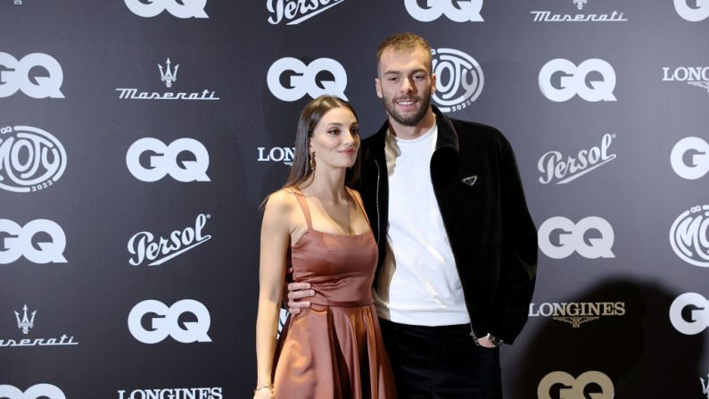 Rossella Fiamingo et Gregorio Paltrinieri, le 1er décembre 2022 à Milan. (Photo : Vittorio Zunino Celotto/Getty Images)