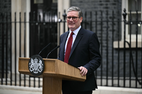 Le Premier ministre britannique Keir Starmer, chef du parti travailliste. (Photo  OLI SCARFF/AFP via Getty Images)