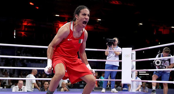 L'athlète Imane Khelif (Photo par Richard Pelham/Getty Images)