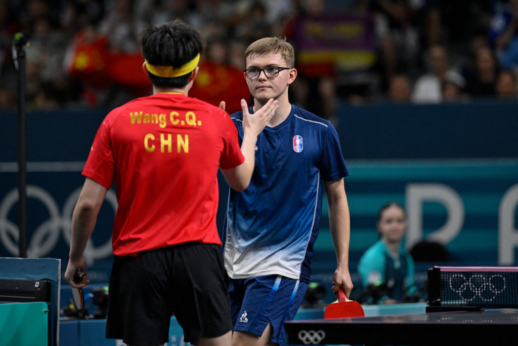 Tennis de table : la Chine était trop forte, les Bleus joueront le bronze