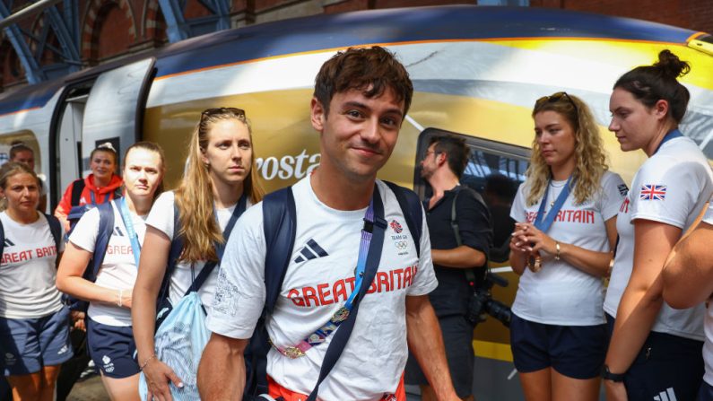 Le Britannique Tom Daley, champion olympique de plongeon en 2021, a annoncé lundi prendre sa retraite à l'âge de 30 ans, après avoir participé à ces derniers Jeux à Paris, lors d'un entretien avec le magazine British Vogue. (Photo : Marc Piasecki/Getty Images for Eurostar)