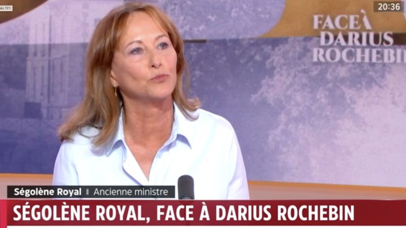 Ségolène Royal face à Darius Rochebin.(Capture d'écran LCI)