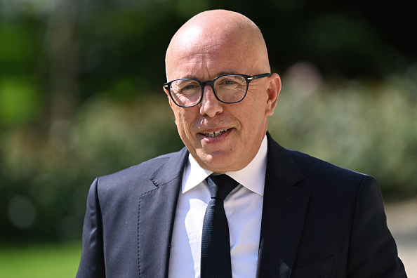 Eric Ciotti au Palais de l’Élysée le 26 août 2024. (Photo BERTRAND GUAY/AFP via Getty Images)