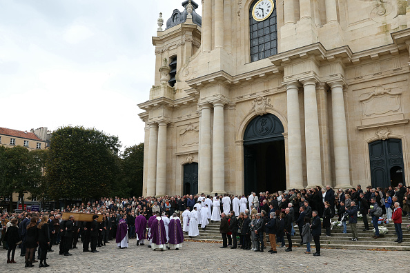 Obsèques de Philippine à la cathédrale Saint-Louis de Versailles le 27 septembre 2024. (Photo ALAIN JOCARD/AFP via Getty Images)