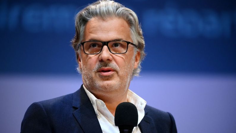 Vincent Labrune a été largement réélu pour un second mandat de quatre ans à la présidence de la Ligue de football professionnel (LFP), mardi à Paris. (Photo : FRANCK FIFE/AFP via Getty Images)