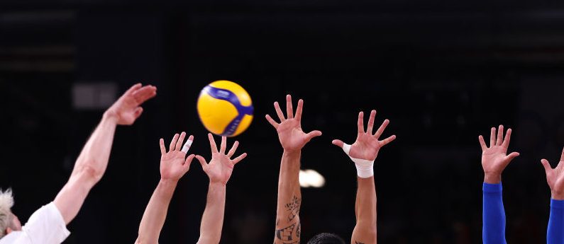 Montpellier a remporté la Supercoupe de volley masculine en battant le champion de France en titre, Saint-Nazaire, au tie-break. (Photo : Sarah Stier/Getty Images)