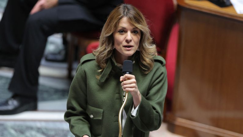 La porte-parole du gouvernement Maud Bregeon. (Photo THOMAS SAMSON/AFP via Getty Images)