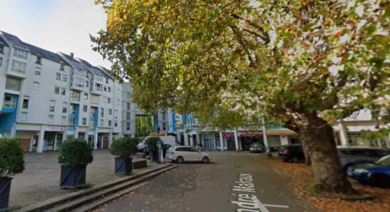 Dans le quartier Hoche à Grenoble où a eu lieu la fusillade. Capture Google maps.